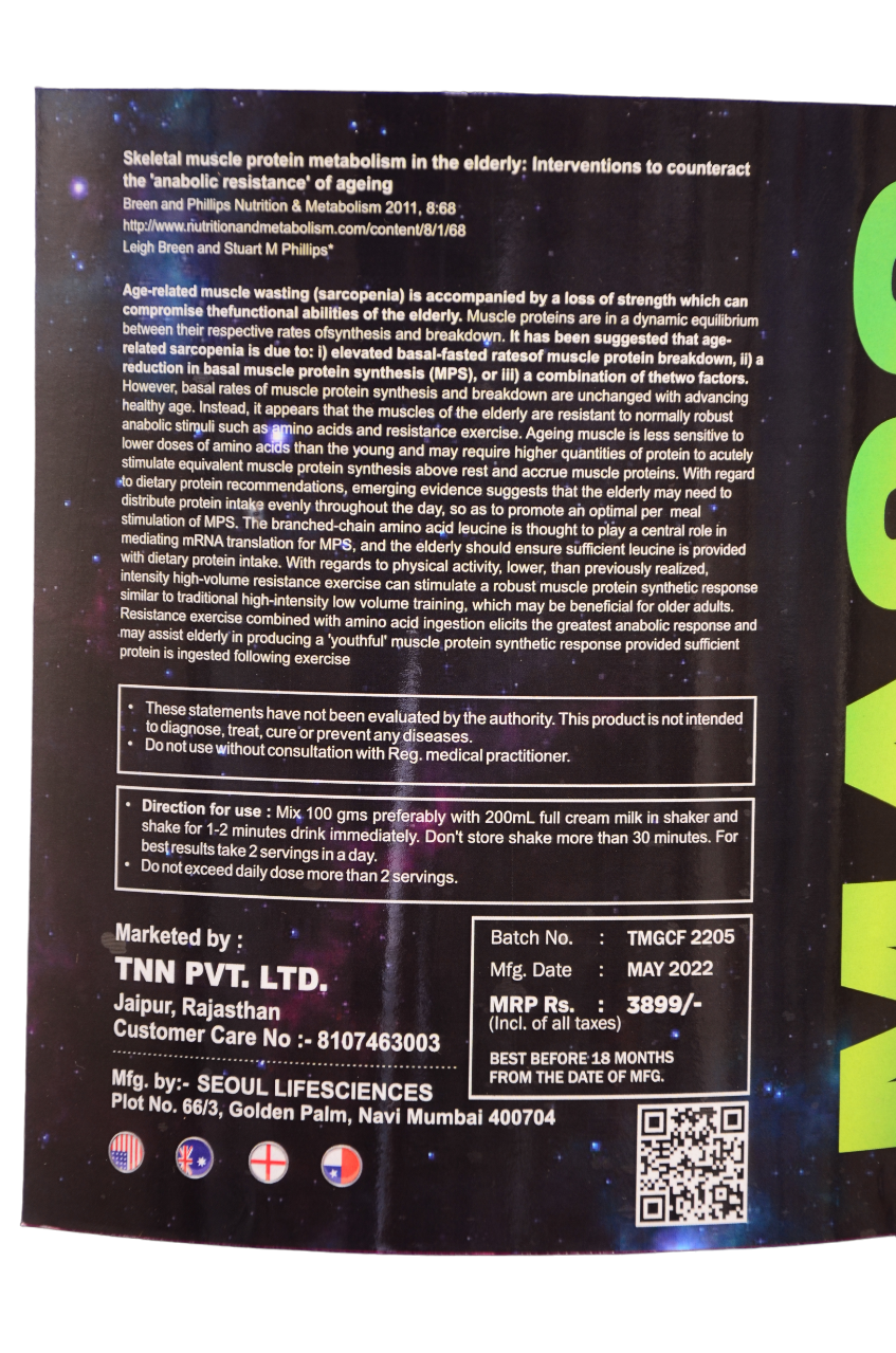 High Protein Muscle Mass Gainer 3 KG Powder