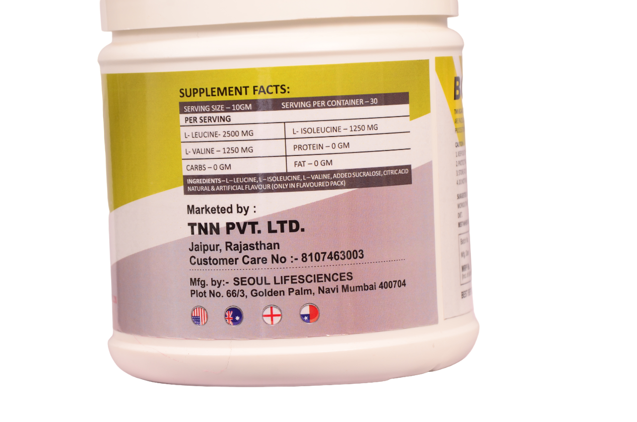 BCAA 5000mg Supplement for Men & Women with Ideal 2:1:1 Ratio | BCAA Powder for Muscle Growth & Muscle Recovery - MultiFlavour