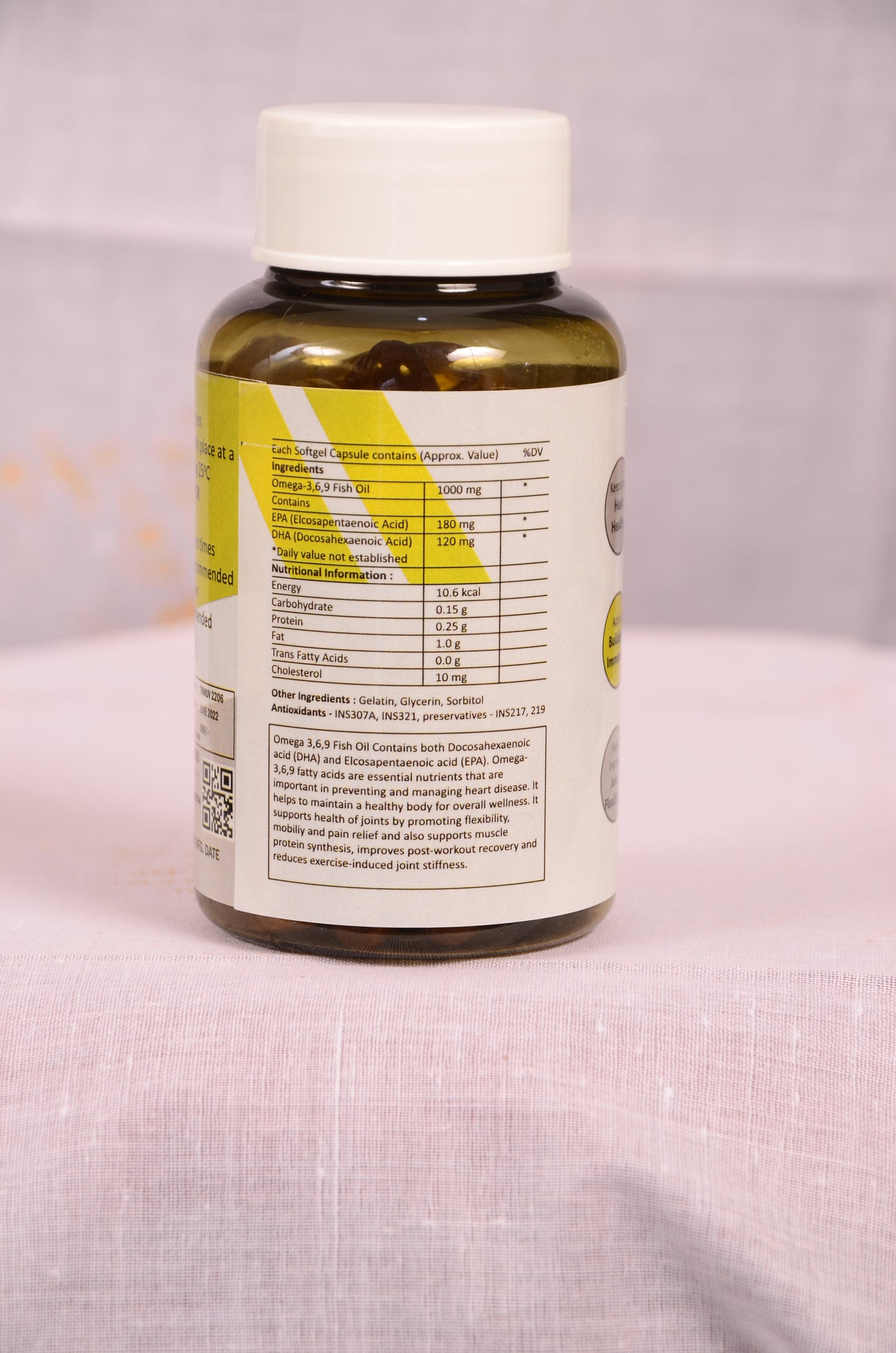 Omega-3 Fish Oil 1000 mg Triple Strength Soft Gel Capsules