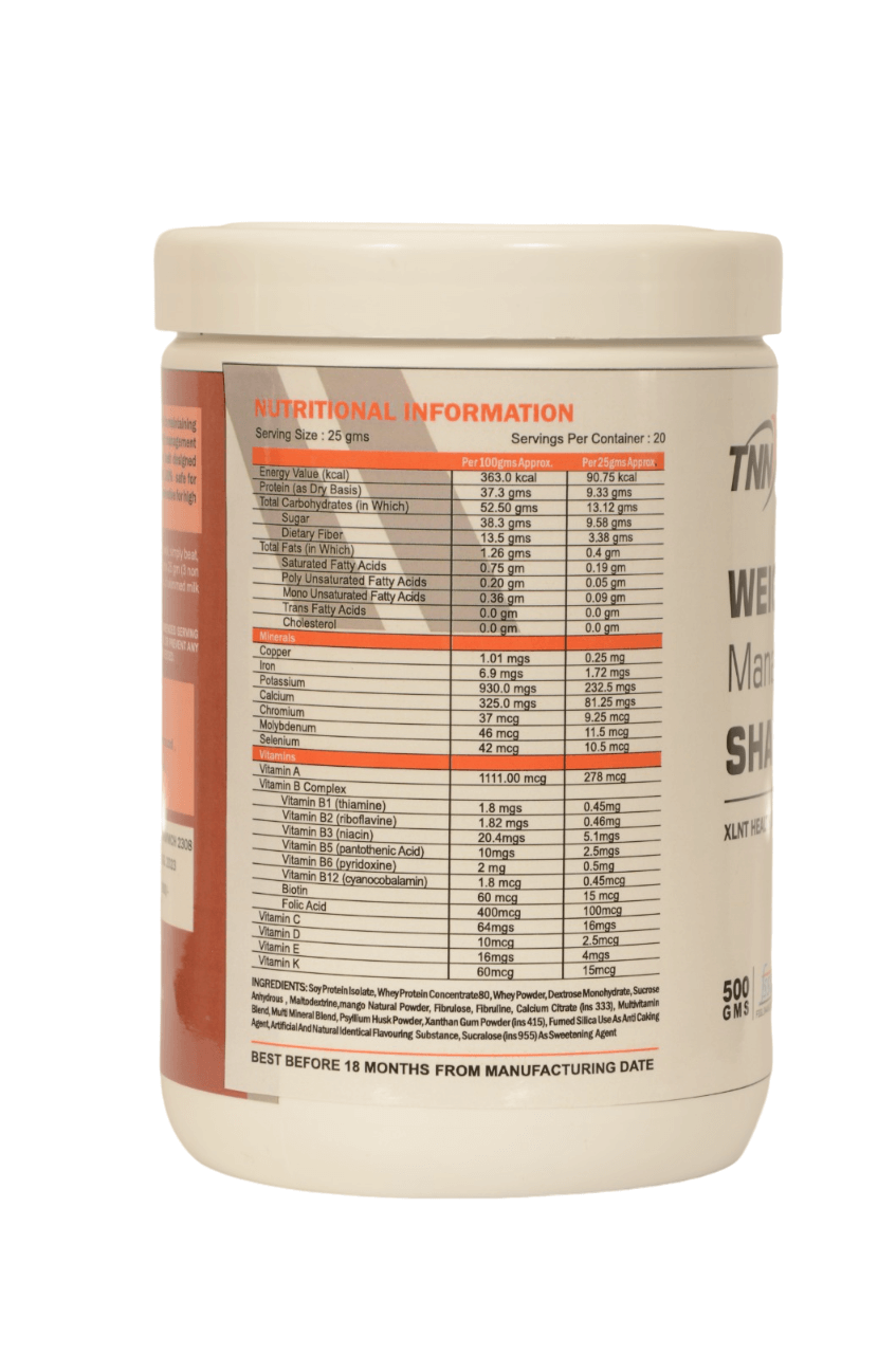 Weight Management Shake, 500gm - Chocolate Flavor
