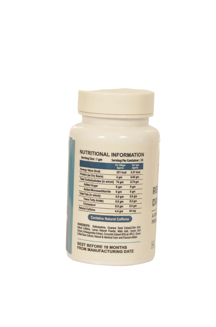 Refresher Drink Powder, 50g - Lemon Flavor